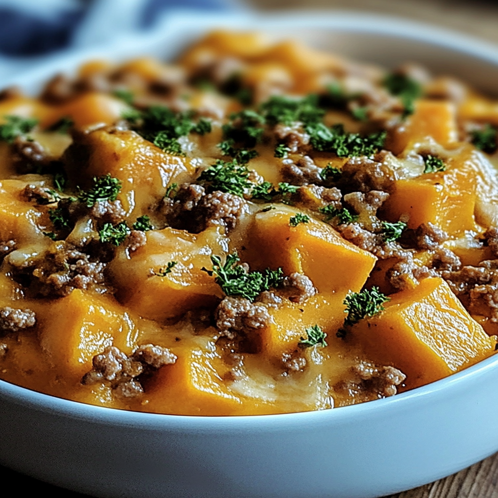 Cozy Ground Turkey Sweet Potato Casserole Recipe