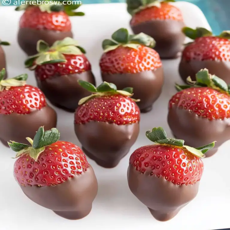 Indulgent Chocolate-Dipped Strawberries Recipe for Lovers
