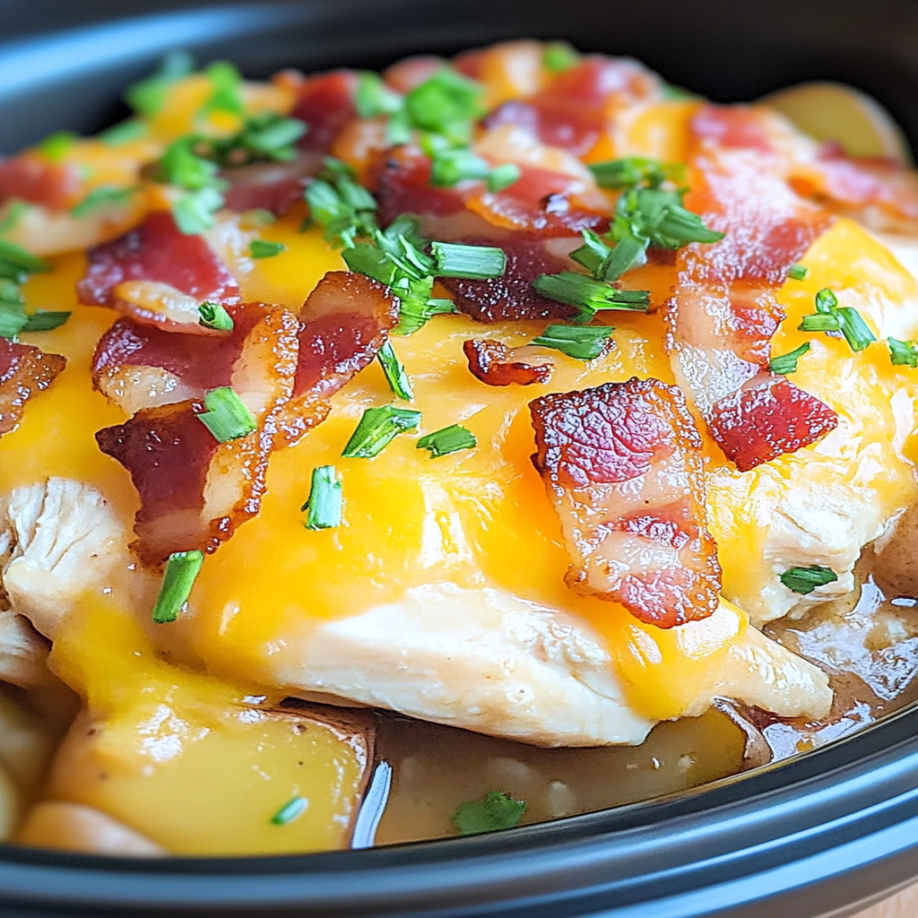 Irresistible Cheddar Bacon Ranch Slow Cooker Chicken Recipe