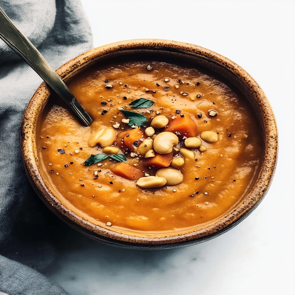 Creamy Sweet Potato Peanut Soup Recipe for Cozy Nights