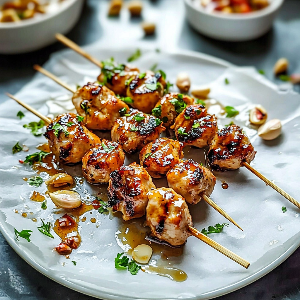 Irresistible Honey Garlic Chicken Skewers Recipe