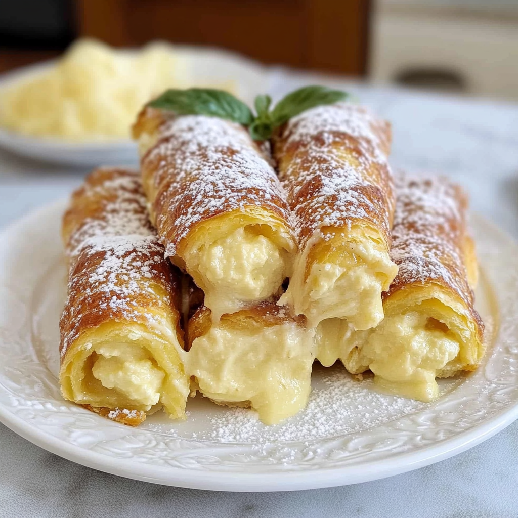 Irresistible Italian Cream Stuffed Cannoncini Recipe