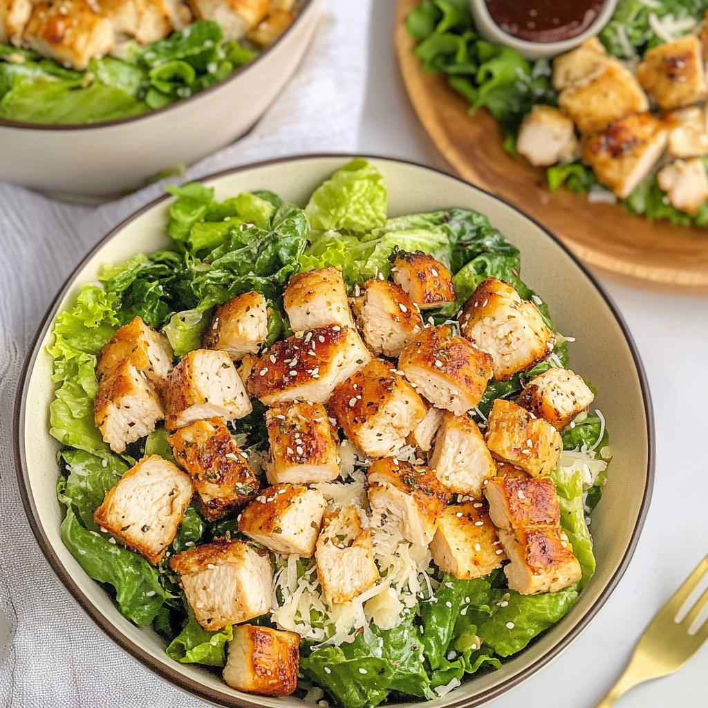 Bold Smoky Grilled Chicken Caesar Salad Recipe