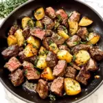 Irresistible Butter Steak Bites with Garlic Herb Potatoes