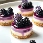 Irresistible Mini Blackberry Lavender Cheesecakes Recipe