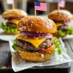 Juicy 4th of July Burgers: A Celebration on a Bun