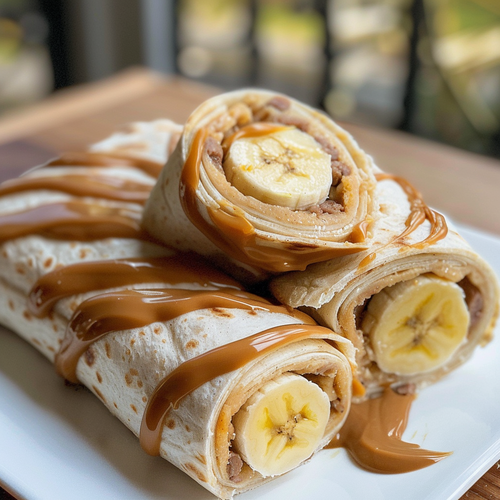 Back-to-school Peanut Butter Banana Wraps