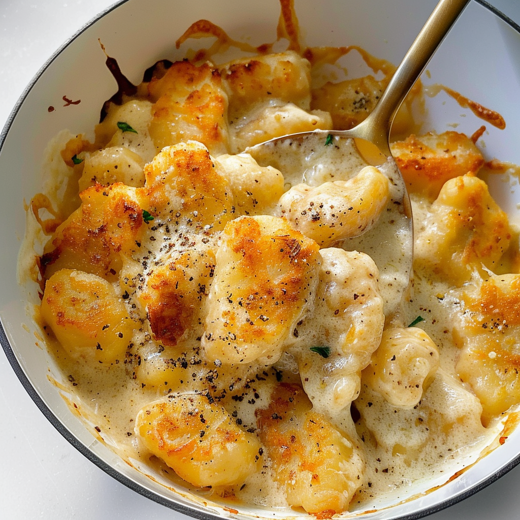 Irresistible Cacio e Pepe Baked Gnocchi Recipe