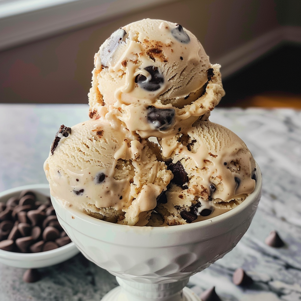 Indulge in Chocolate Chip Cookie Dough Ice Cream Bliss