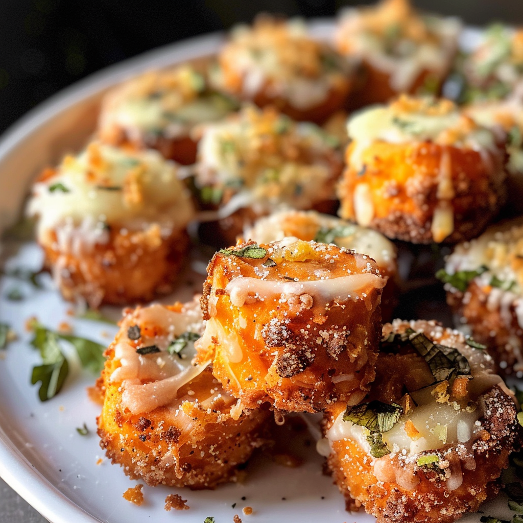 Crispy Cheesy Sweet Potato Bites - A Delicious Snack Delight