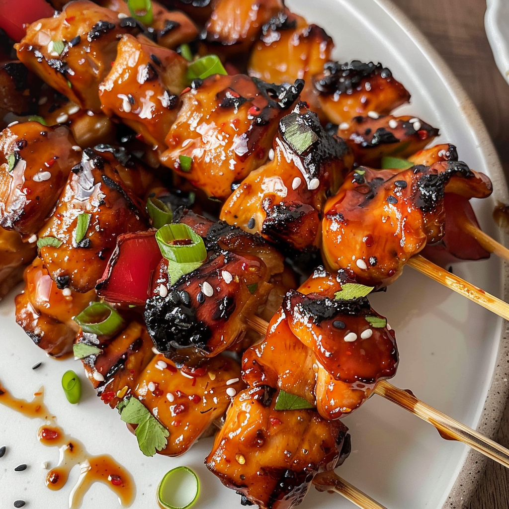 Sizzling Firecracker Chicken Skewers - Easy & Delicious Recipe