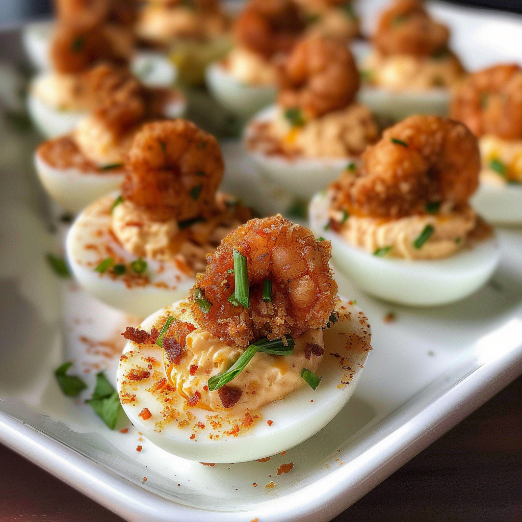 Irresistible Fried Shrimp Deviled Eggs Recipe Delight