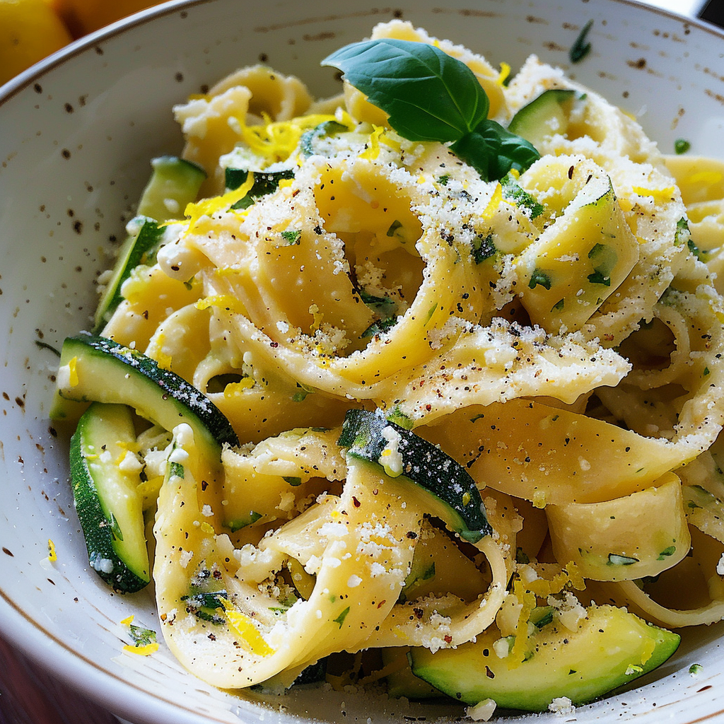 Refreshing Lemon Ricotta Zucchini Pasta Recipe Delight