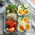 Delicious Lunch Box Hard-Boiled Eggs and Veggies Recipe