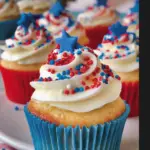 Festive Red White and Blue Cupcakes for Every Celebration