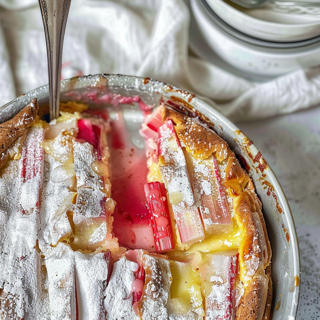 Irresistible Rhubarb Clafoutis Recipe - Sweet & Custardy Delight