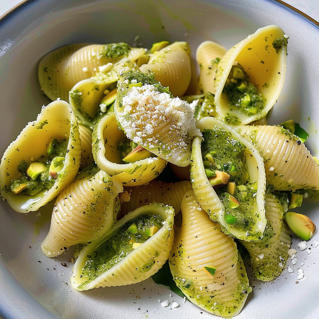 Irresistible Vegan Pistachio Ricotta Pasta Shells Recipe