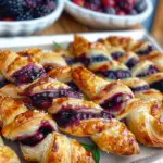 Irresistible Blackberry Goat Cheese Puff Pastry Twists