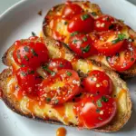 Buttery Tomatoes on Cheese on Toast: A Comforting Delight