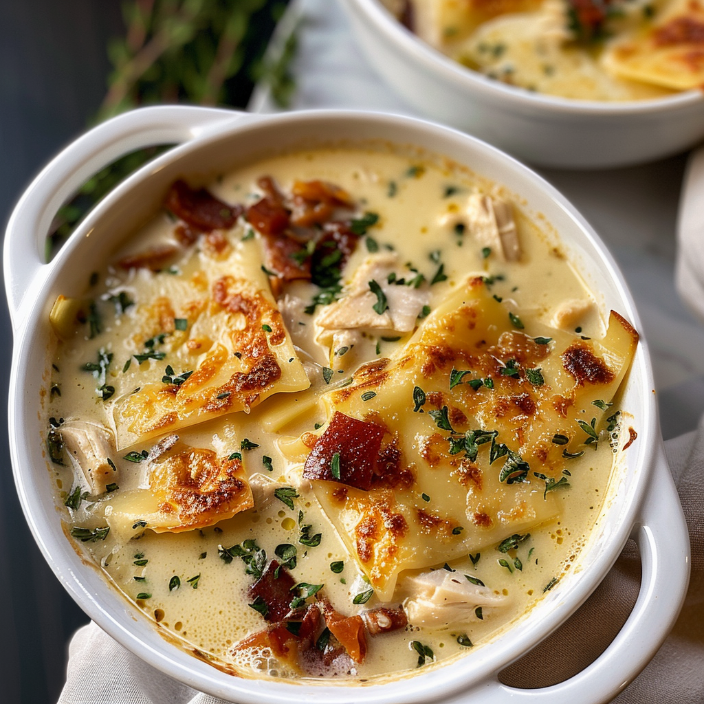 Irresistible Creamy White Chicken Lasagna Soup Recipe