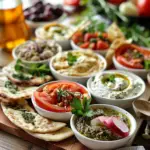 Delightful Mediterranean Brunch Boards with Dips & Flatbreads
