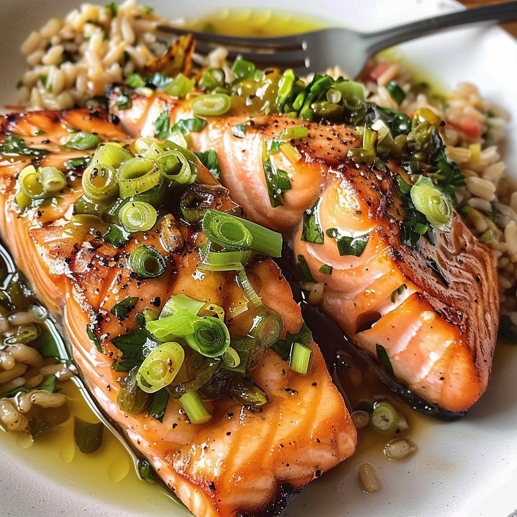 Elevate Dinner with Miso Butter Salmon & Scallion Salsa