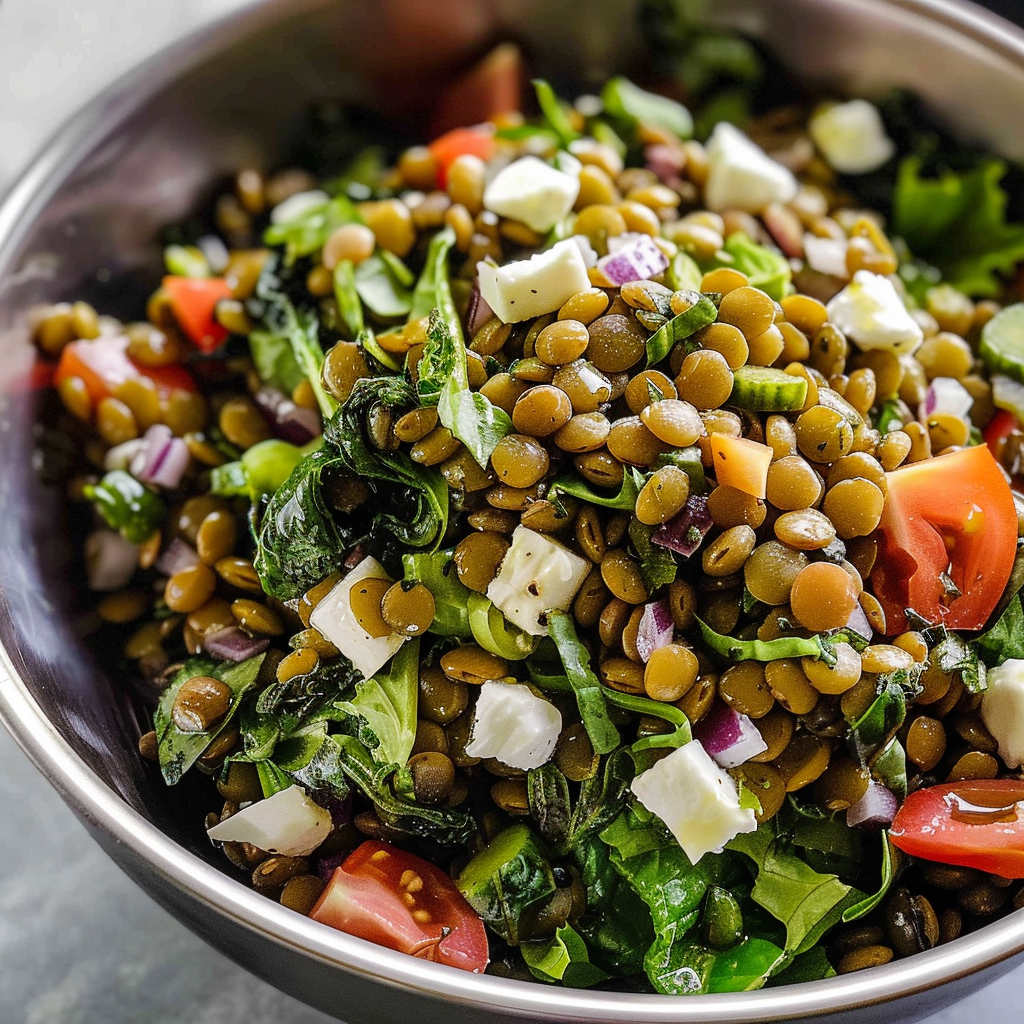 My Favorite Crunchy Lentil Salad: A Zesty Delight