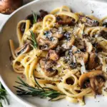 Indulge in Rosemary Honey Butter Pasta with Crispy Mushrooms