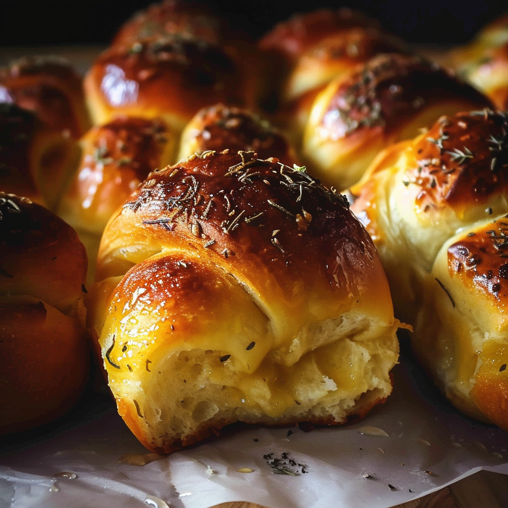 Irresistible Salted Sage Honey Butter Brioche Rolls