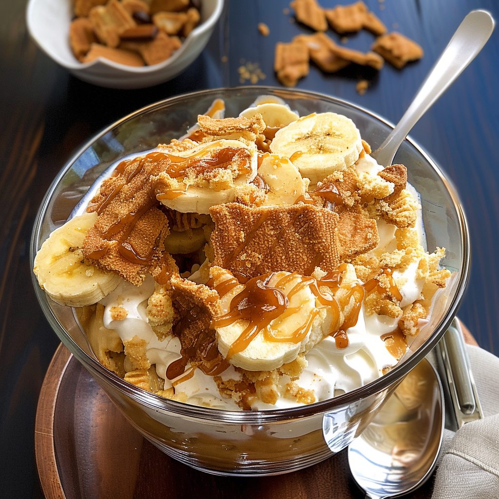 Indulge in The Best Biscoff Banana Pudding with Caramel