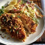 Irresistible Walnut Crusted Chicken with Fennel Slaw
