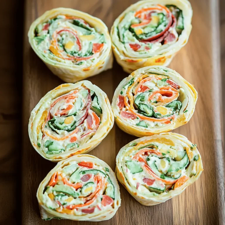 Fresh Vegetable Tortilla Roll Ups