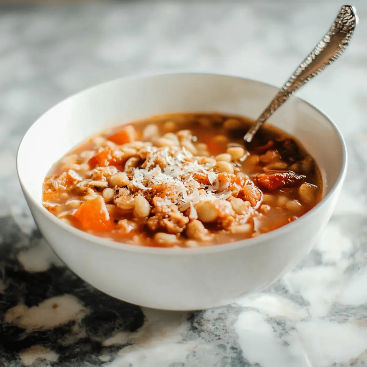 Pasta Fagioli Soup for Cocktail Hour at Lake Shore Lady