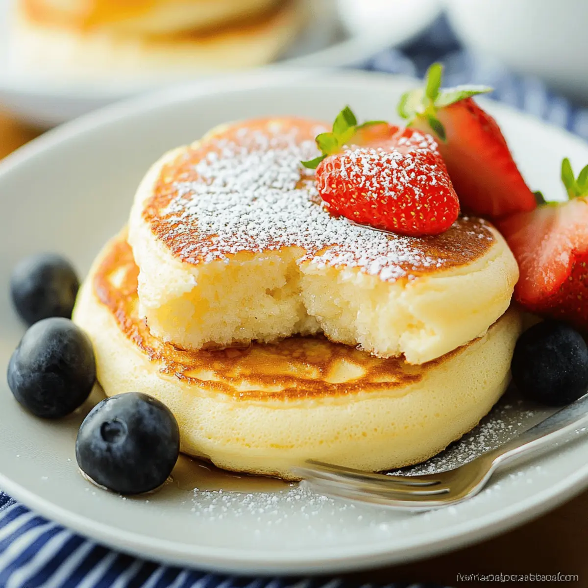 Traditional Fluffy Japanese Souffle Pancakes