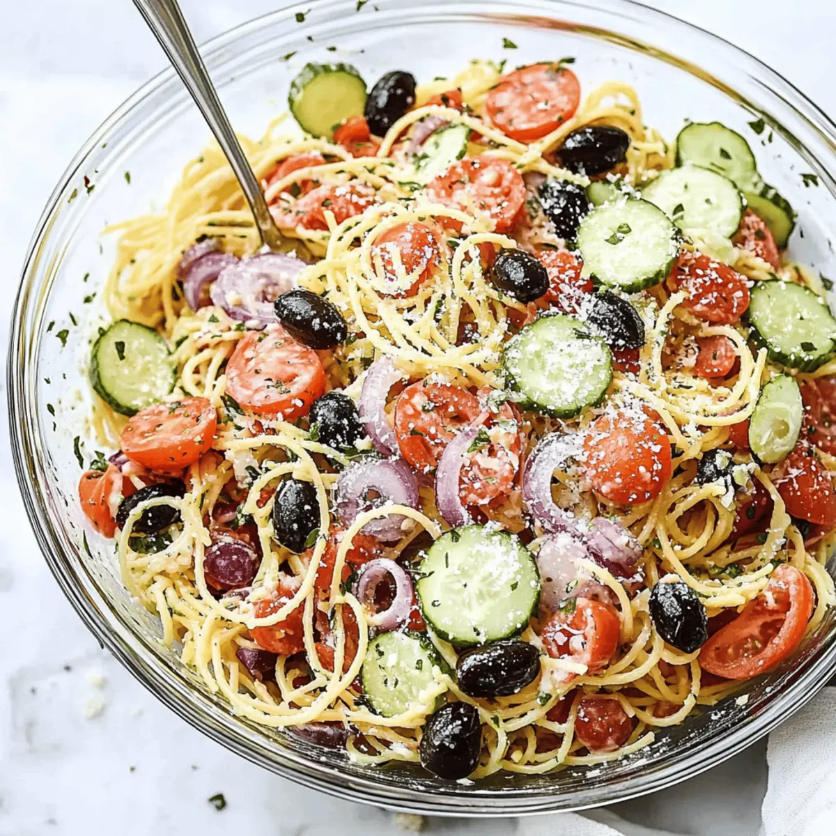 Delicious Italian Spaghetti Salad Recipe