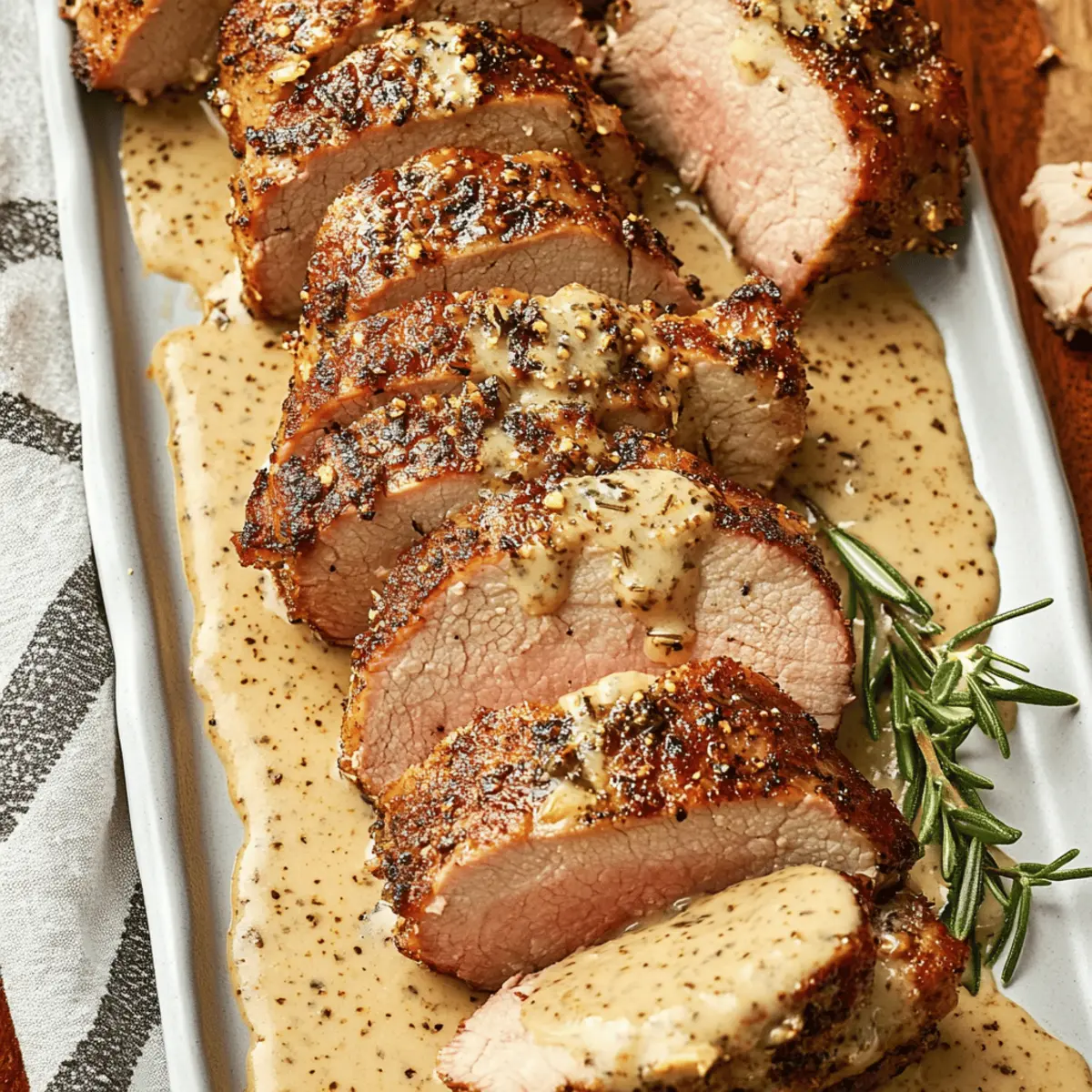 Best-Ever Pork Tenderloin with Creamy Dijon Sauce