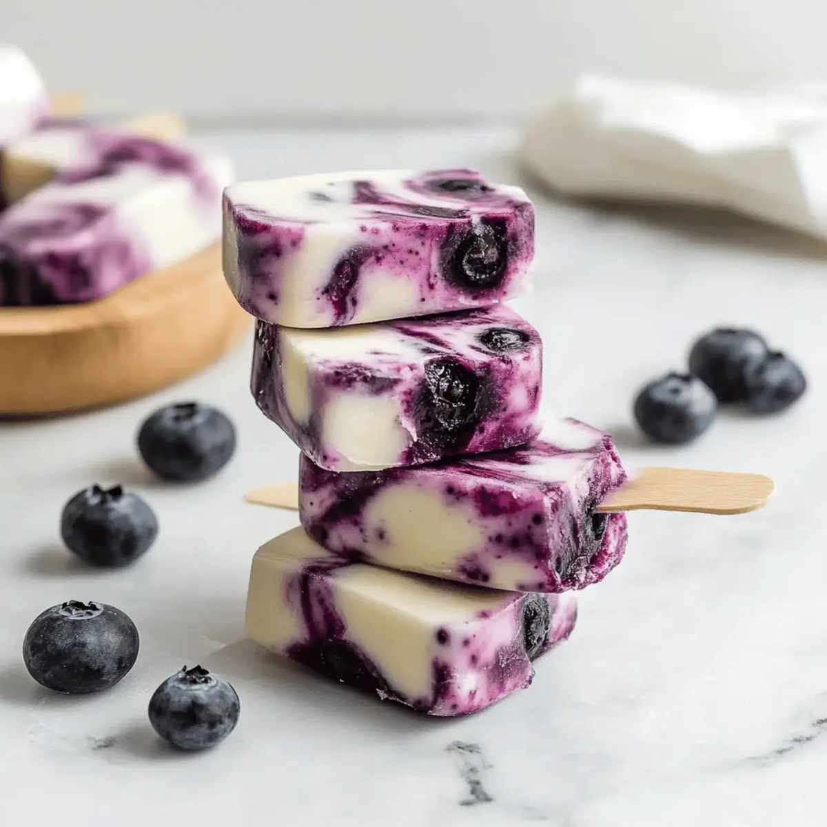 Delicious Blueberry Swirl Yogurt Bites Recipe for Summer Treats