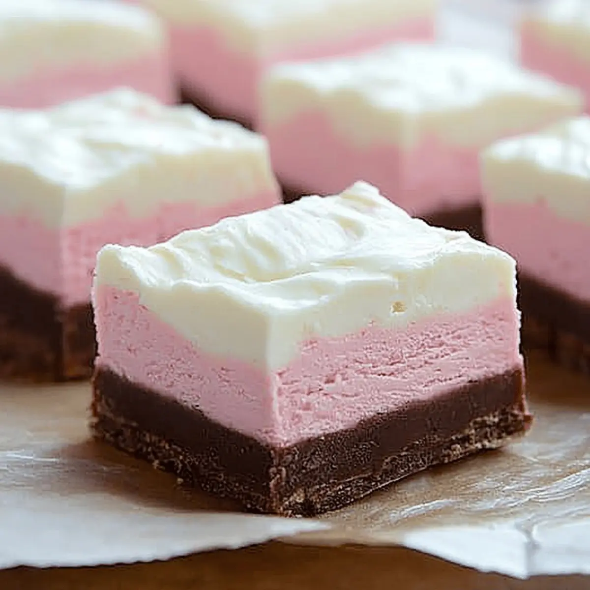 Colorful Neapolitan Fudge Delight Recipe with Creamy Layers