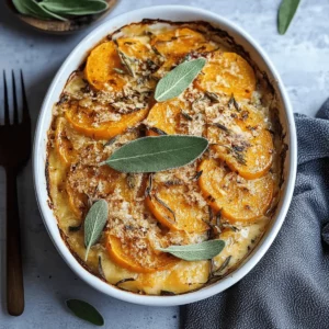 Sage Butternut Squash Gratin