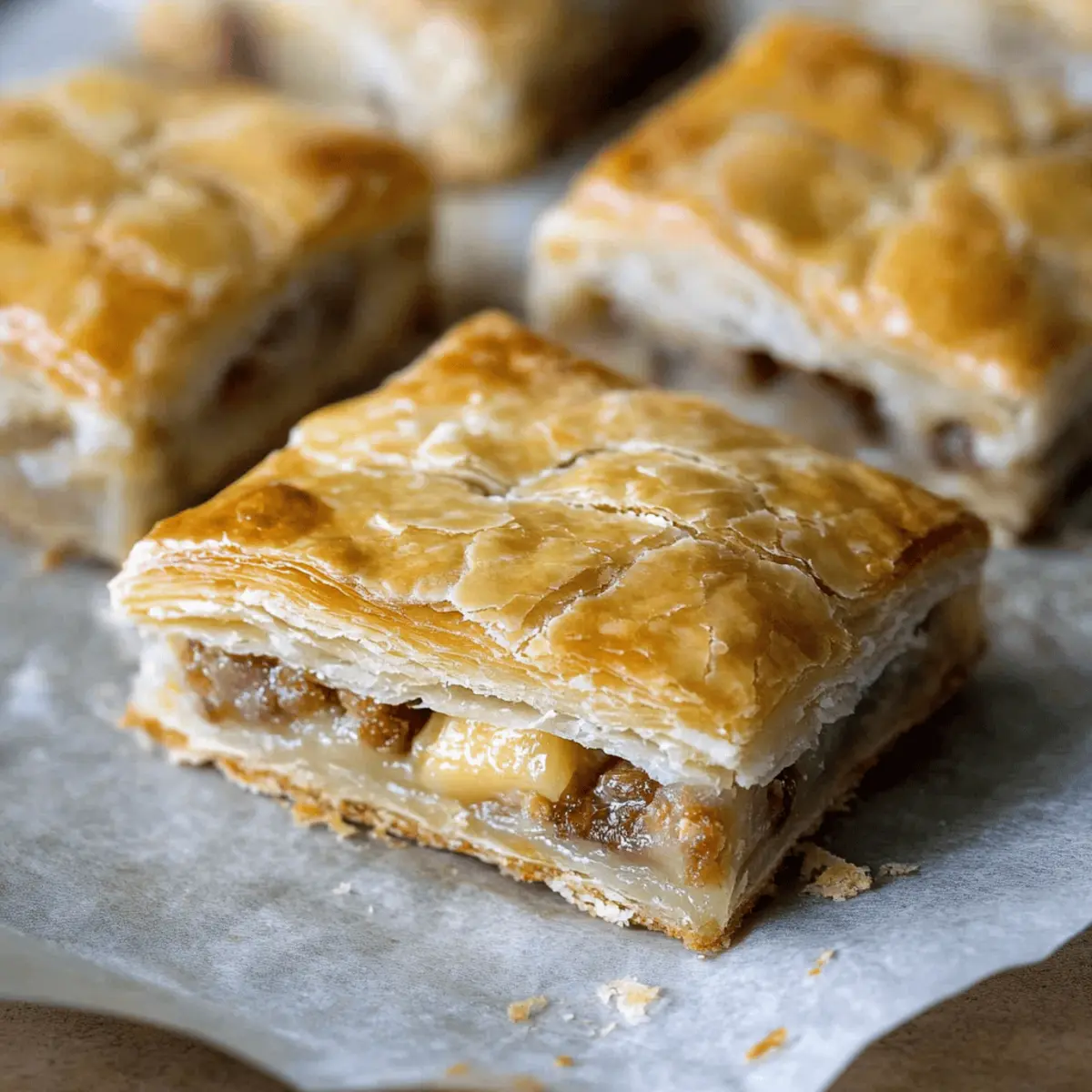 Breakfast Puff Pastry Bars