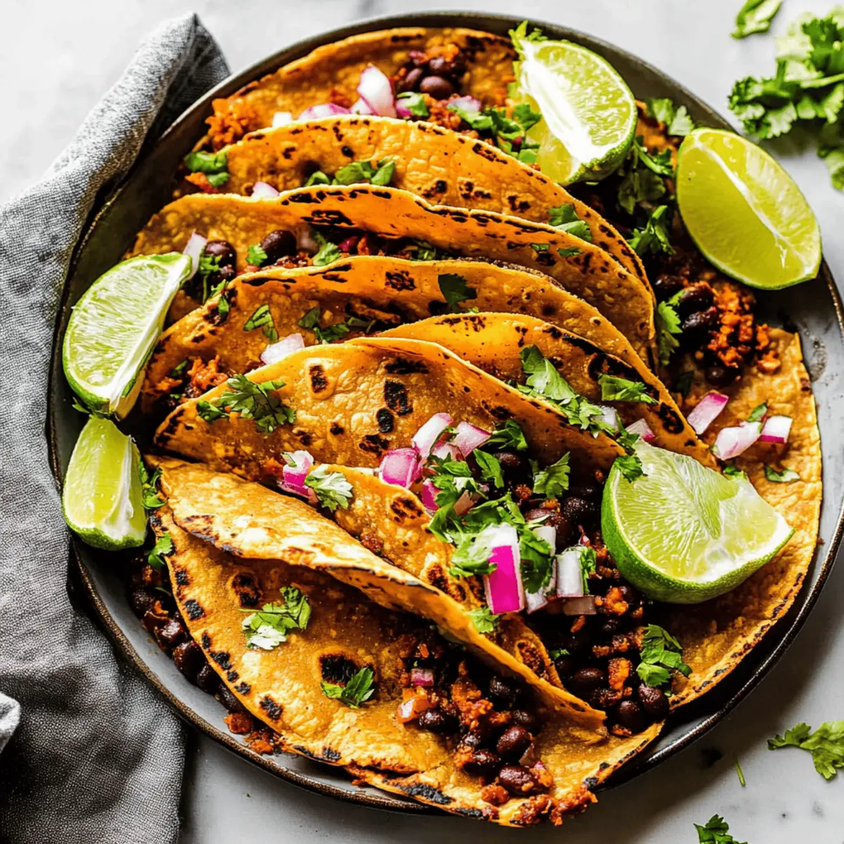 Crispy Sheet Pan Black Bean Tacos