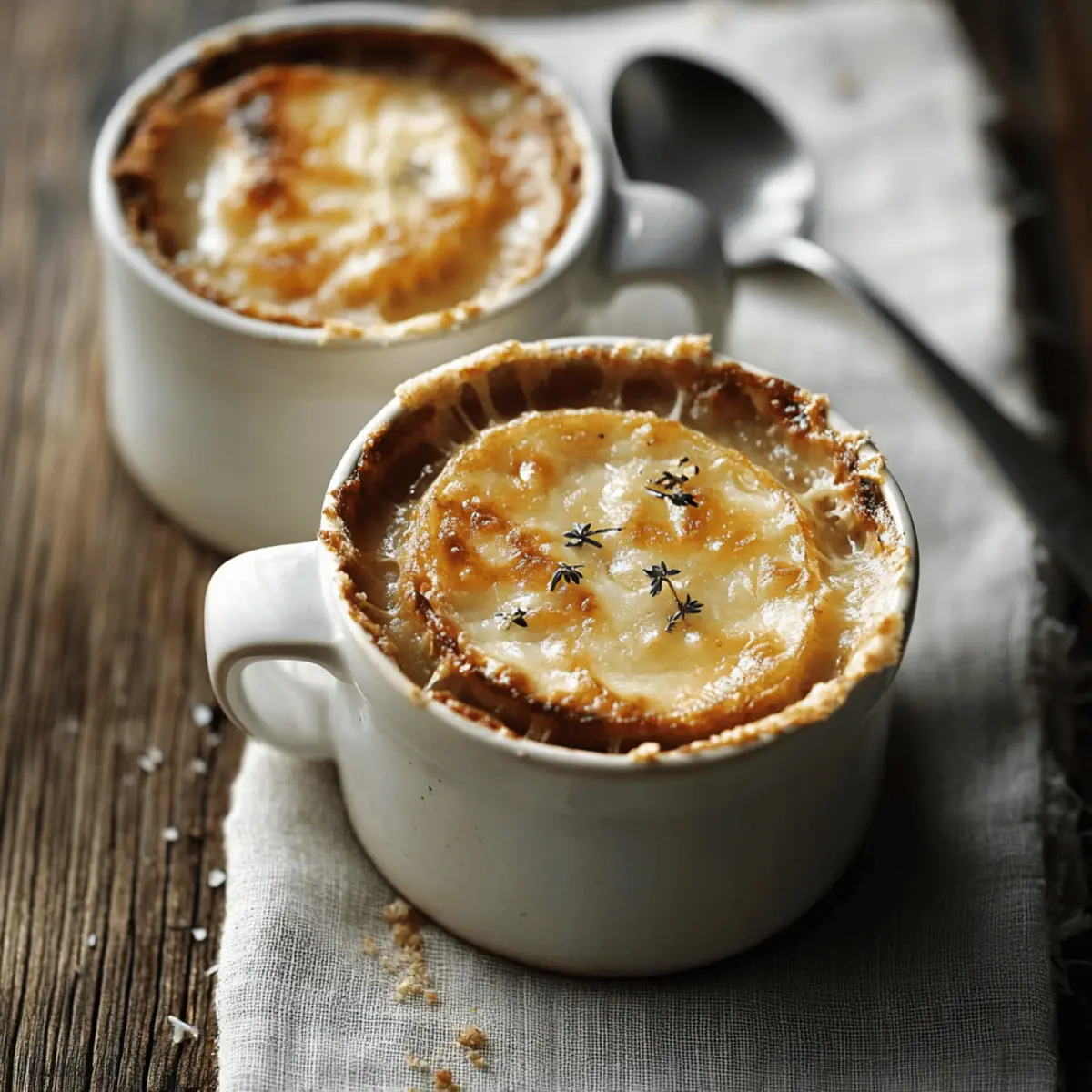 SOUPE À L'OIGNON GRATINÉE