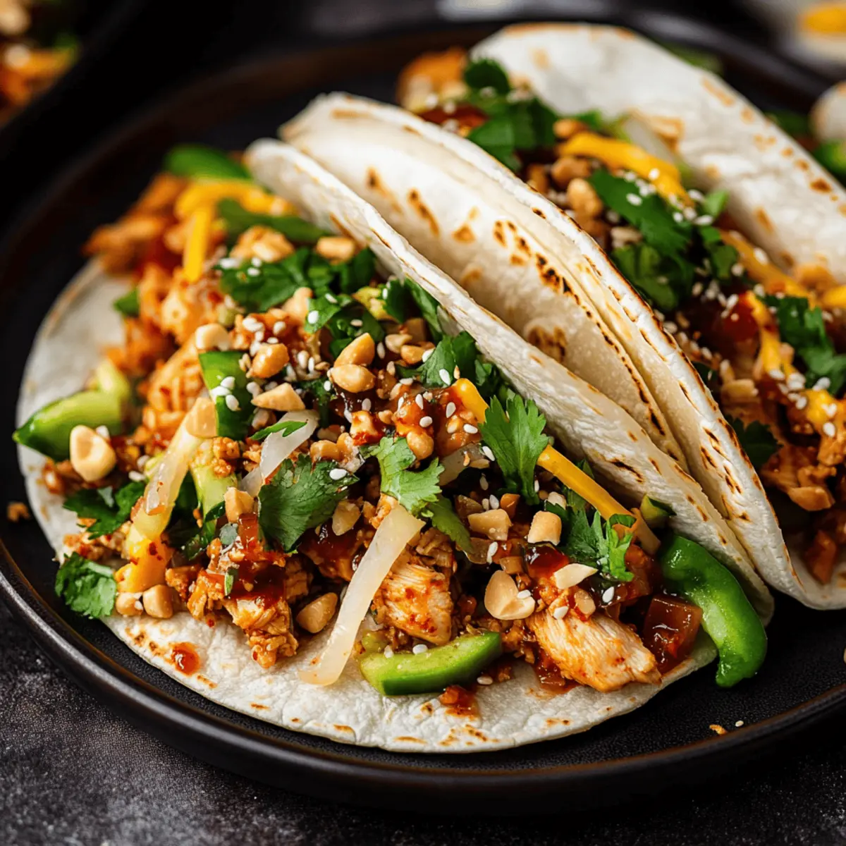 Korean Chicken Tacos