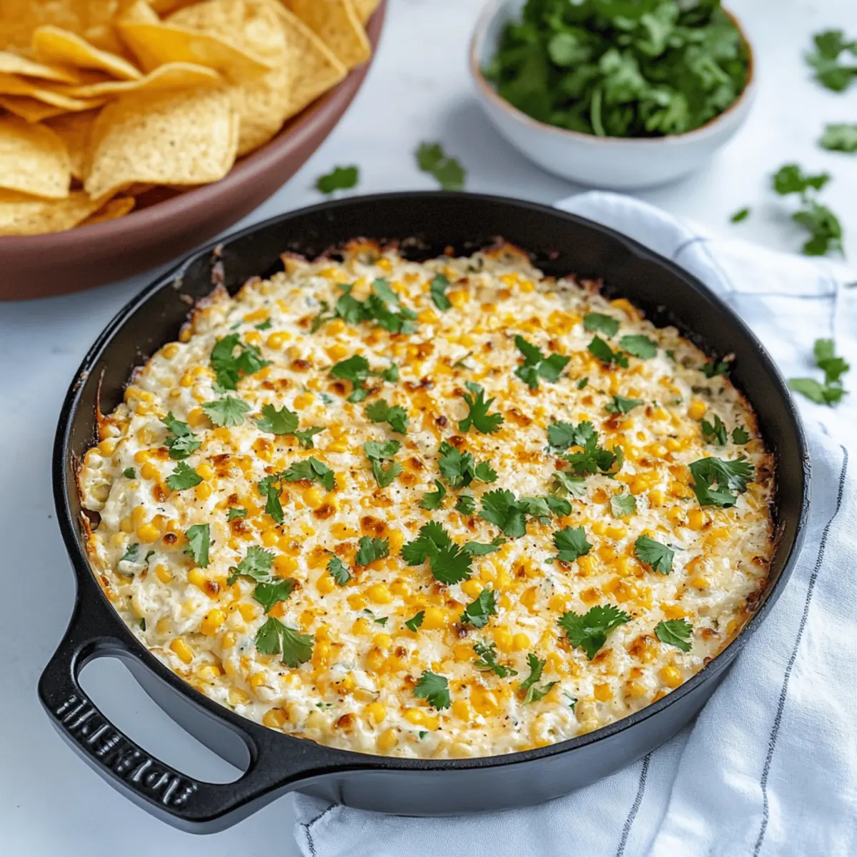 Delicious Baked Elote Dip Recipe with Creamy Cotija Cheese