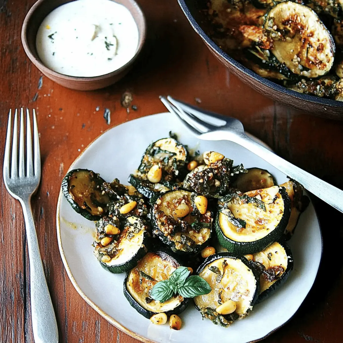 Sautéed Zucchini with Mint, Basil & Pine Nuts for Summer Flavor