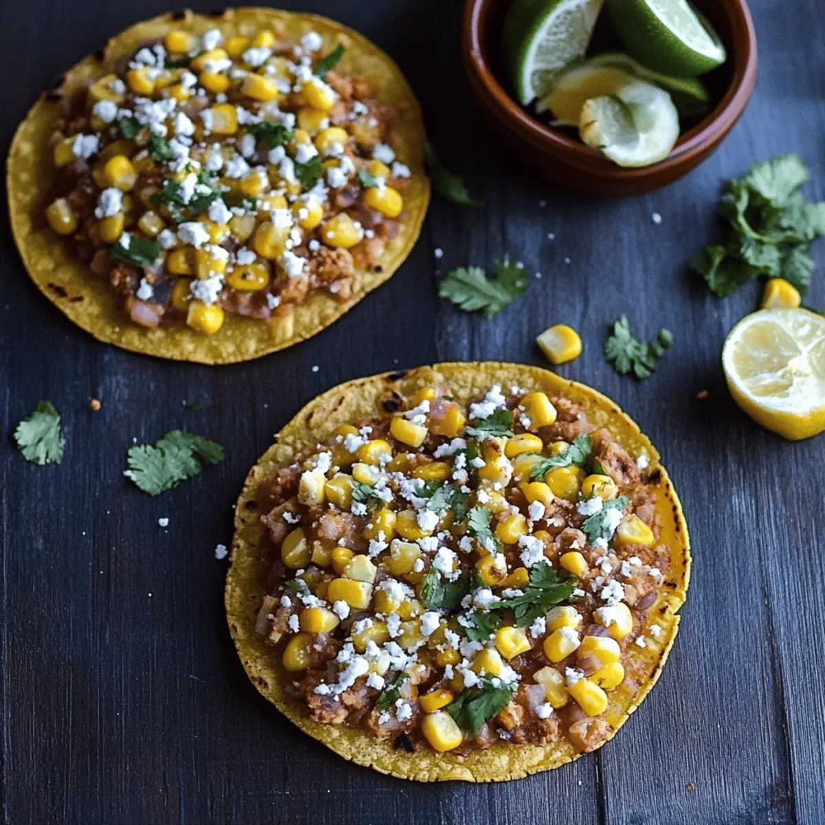 Mexican Street Corn Tostadas