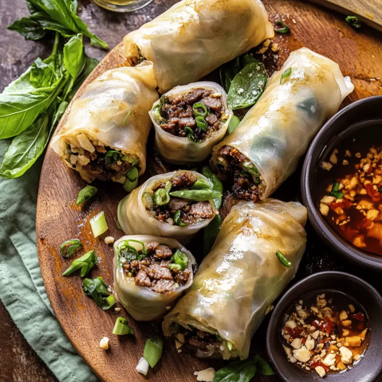 Quick & Easy Thai Basil Beef Rolls ? 20-Minute Flavor-Packed Dinner
