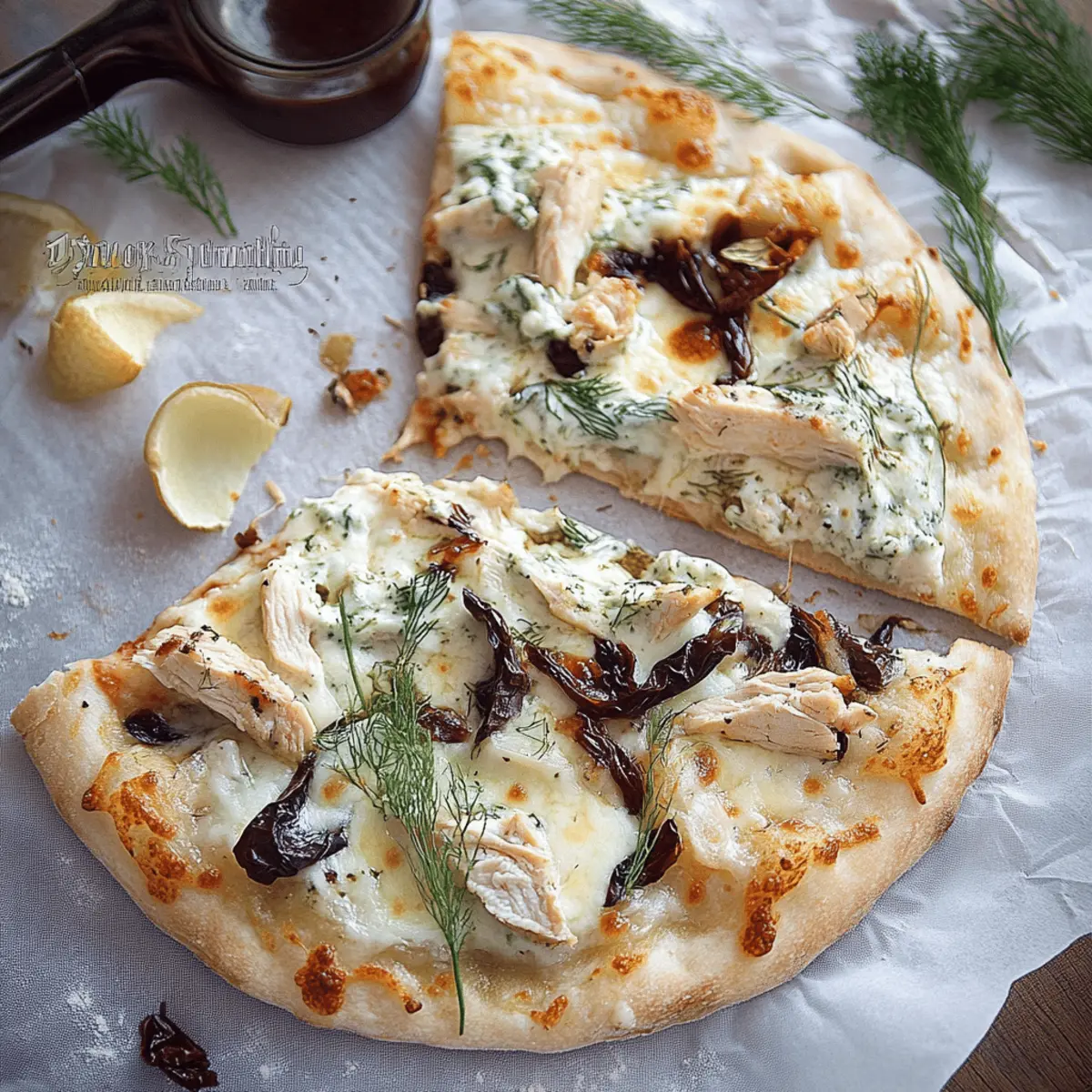 Delicious Tzatziki Chicken Pizza Recipe with Fresh Ingredients
