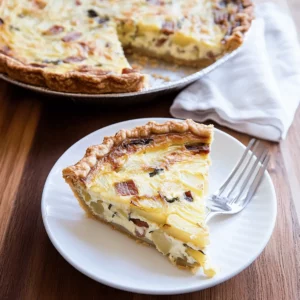 Potato, Bacon and Green Onion Quiche