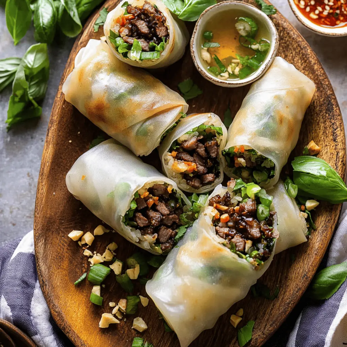 Quick & Easy Thai Basil Beef Rolls – 20-Minute Delicious Dinner